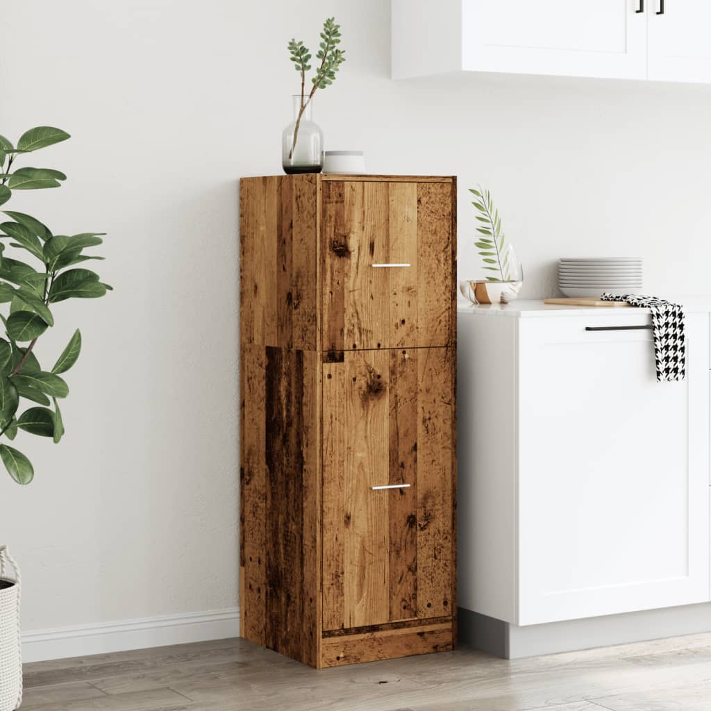 Apothecary Cabinet Reclaimed Wood Look 40x41x118 cm Engineered Wood