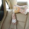 Stella Lou and ShellieMay Neck Car Neck Seat Belt Headrest Perfect for Long Cute Character Easy Suitable for All Seasons Belt Cover Pad, Pillow,