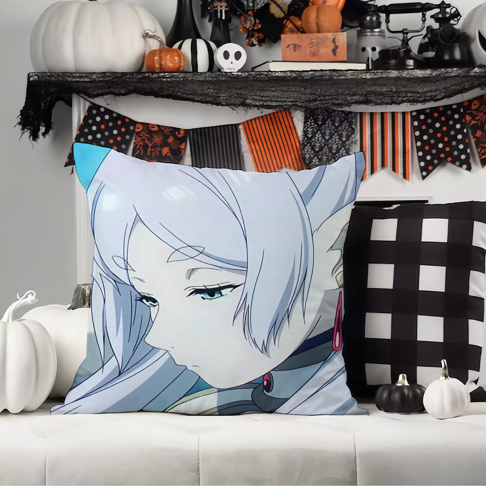 A-Adventure cartoon F-Frieren  Pillow Case Office Cushions Suitable For Sofa Car Bedroom Decorative Cushion Cover