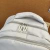 Large Capacity Backpack Men's Travel Backpack Solid Color Student Schoolbag