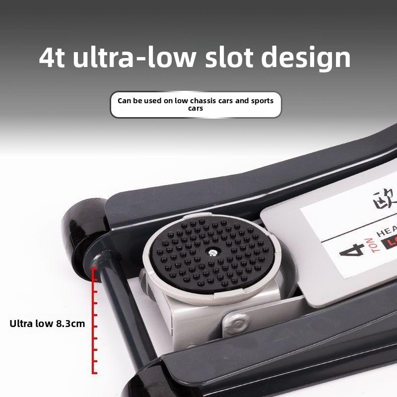 2.5T Small Cargo Car Car Jack Horizontal Hydraulic Hydraulic Double Pump Ultra-thin Low Pump Tire Replacement