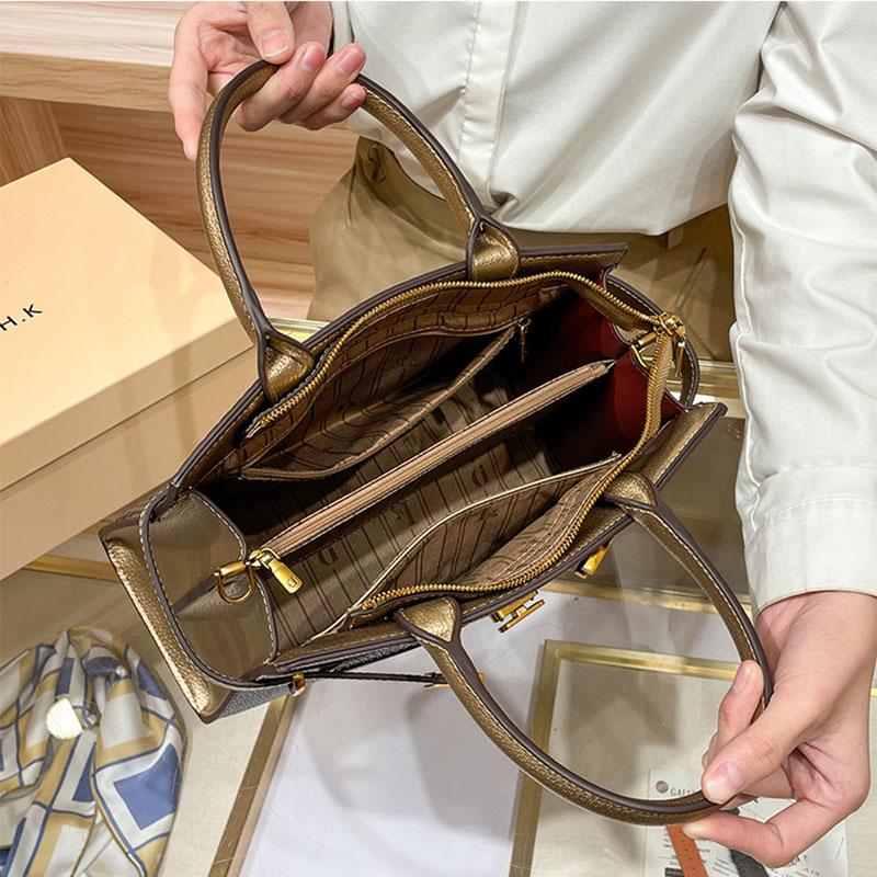 Dámská taška slavných značek luxusní pravá kůže crossbody taška s velkou kapacitou