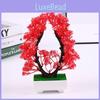 Artificial Heartshaped Chrysanthemum Plant With Plastic Materials For Home Office Decor