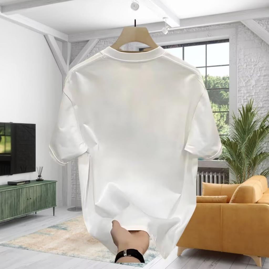 Trendy Brand Short-Sleeved Pure Cotton Men'S Printed T-Shirt Trendy Men'S And Women'S Versatile Round Neck T-Shirt Men'S