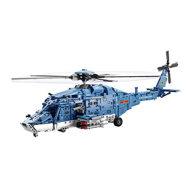 Technologie Bewaffneter Hubschrauber Bausteine Spielzeug Luftstreitkräfte Modellflugzeug Bausteine Set Lernspielzeug Für Jungen Geschenke