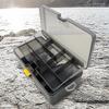 Double Layer Fishing Box Waterproof Plastic Fishing Lure Box Lures Hook Minnow Bait Storage Case Multifunctional Fishing Tool