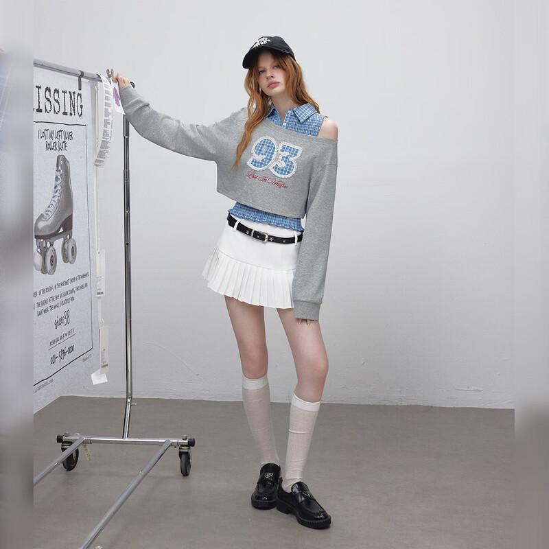 UNIFREE Sweet Cool Casual Two-Piece Vest & Sweatshirt Set