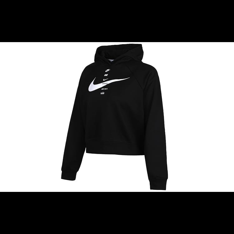 Nike Sweatshirts Women's Black Hooded Moderate Regular CU5677-011