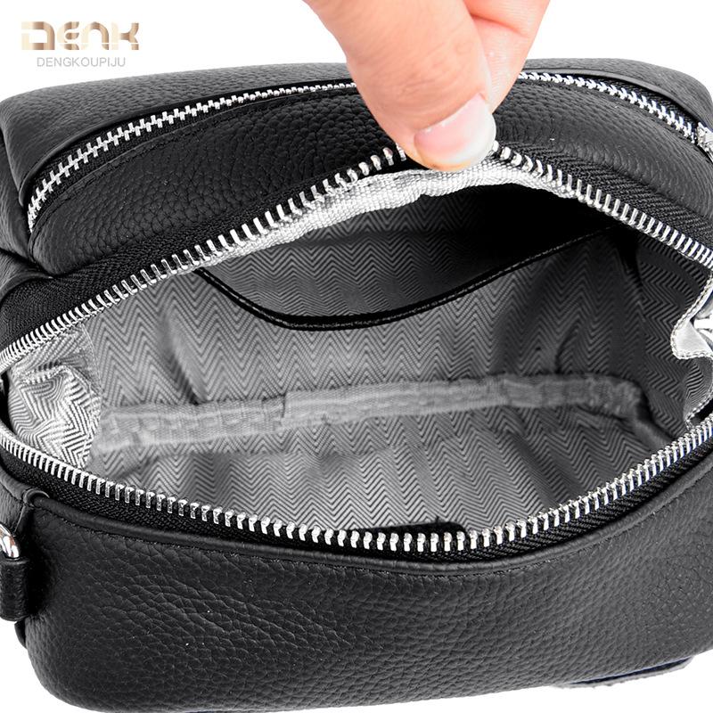 Leather women's bags, new trendy large-capacity shoulder messenger bags, first-layer cowhide casual bags
