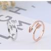 Koreanischer Stil Herzförmiger Pfeilring Verstellbar Offener Zehenring S925 Silberschmuck