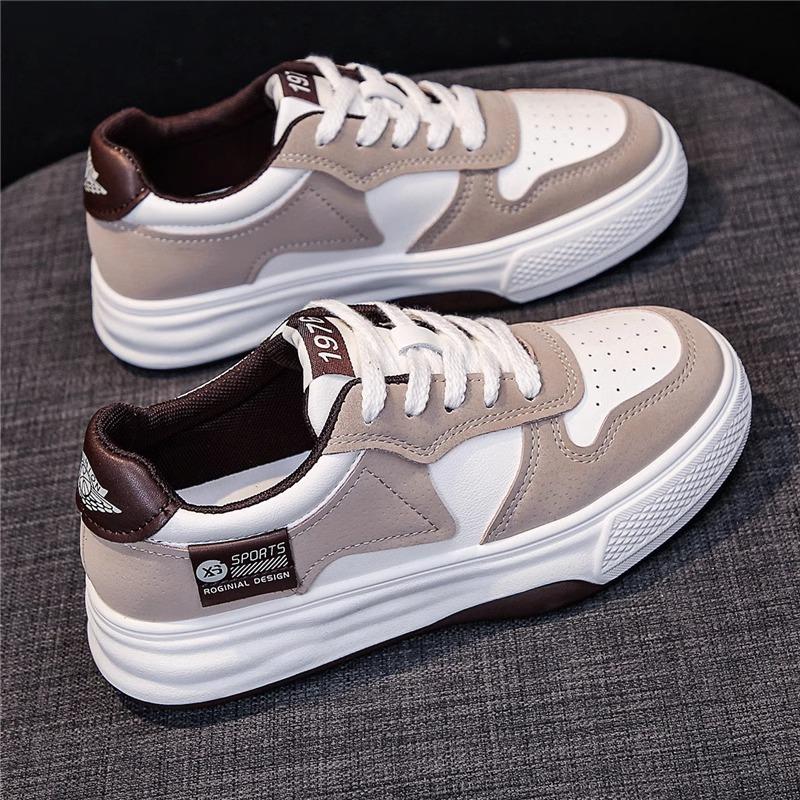 Women's Spring Autumn New Thick Soled Casual Sports Shoes for Female Students Simple Comfortable Versatile Board Shoes