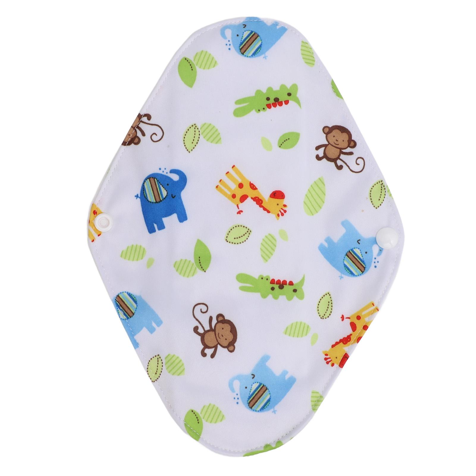 

5 штук многоразовых гигиенических прокладок для женщин, впитывающие, моющиеся тканевые менструальные салфетки 18x25 см