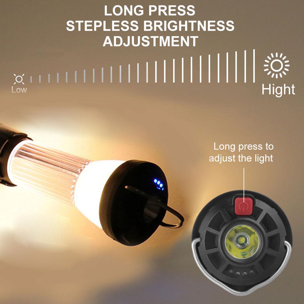 Function Camping Light Portable Outdoor Camping Lantern with Magnet Emergency Light Hanging Tent Light Powerful Work Lamp