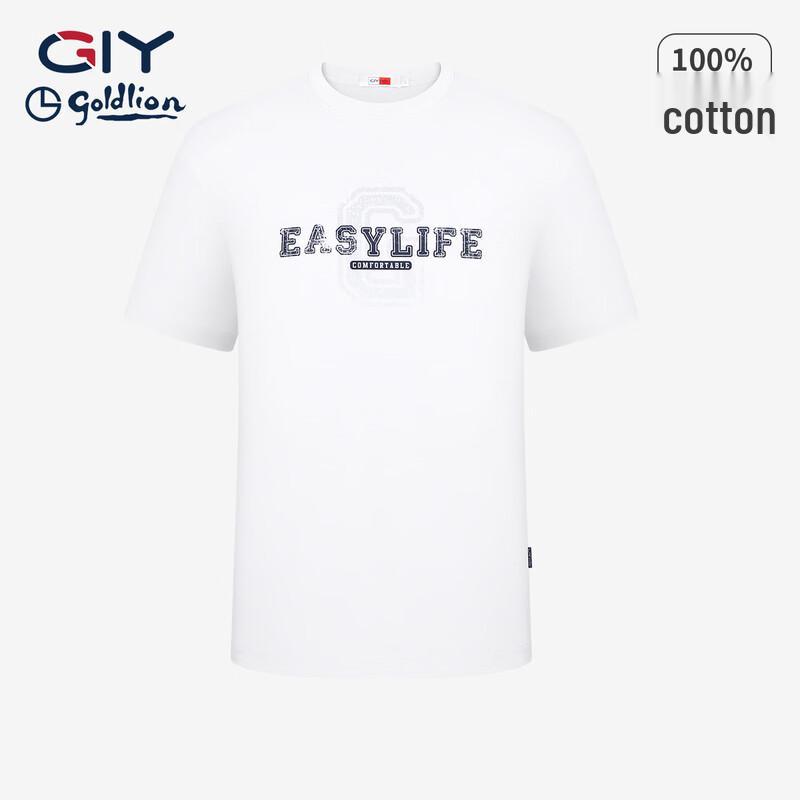 Goldlion Men s Pure Cotton Printed Short-Sleeve T-Shirt 2XL