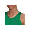 Adidas Solid Color Hollow Logo Patch Pullover Sports Vest Women Vests Green HI6032