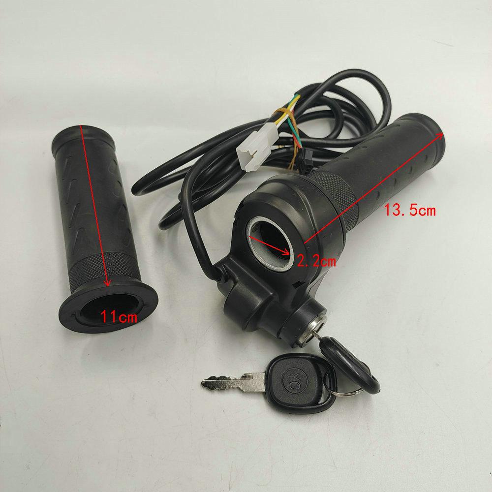 C026 Speed Regulating Handle Electric Bicycle Refitted THROTTLE Mountain Bike GRIPS With Lock and Key