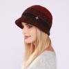Autumn Winter Hats Women's Knitted Hat Mixed Color Fashion Thick Warm Hat All-match Bucket Hat