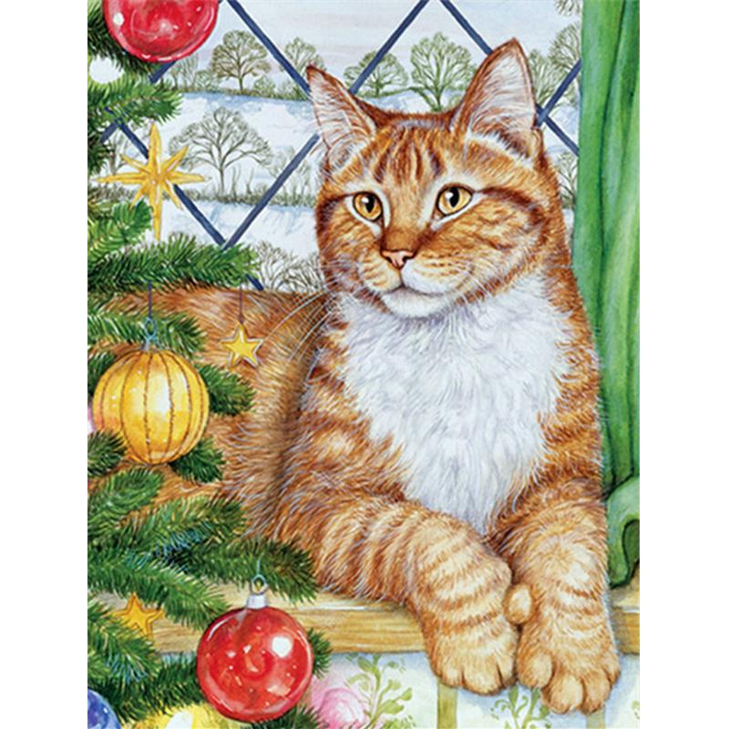 Diamant-Stickerei, Katze, Blume, Handarbeiten, 5D-Diamant-Malerei, Tiere, Neuheiten, Kreuzstich-Set, Heimdekoration