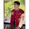 2025 Unisex Retro Embroidered Baseball Jacket - Loose Fit for Spring/Autumn
