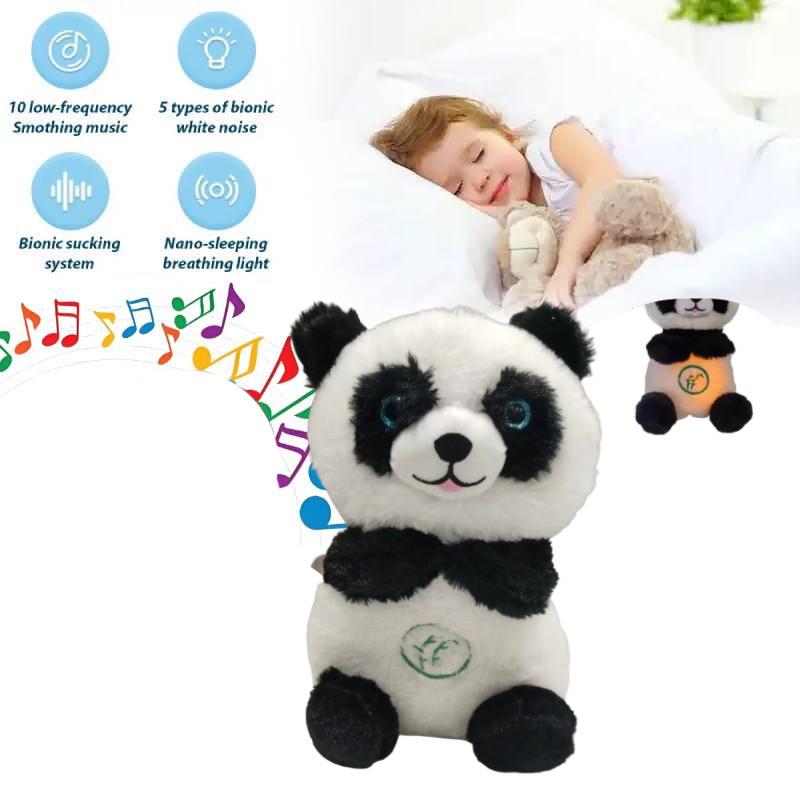 Doll Panda Breathing Luminous Plush Toy Rhythmic Lullaby Music Anxiety Relief