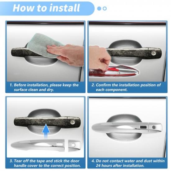 Door Handle Cover Protector For Nissan Sentra Altima X-Trail Qashqai Chrome New