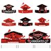 Graduation Party Paper Cap With Colorful Design For Photo Booths And Decorations