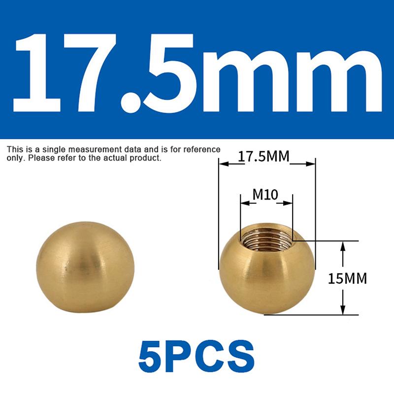 1/2/5/10Pcs Pure Brass Internal Thread Nut Lighting Accessories Decorative Cap M6/M8/M10/M12/M15/M16/M20