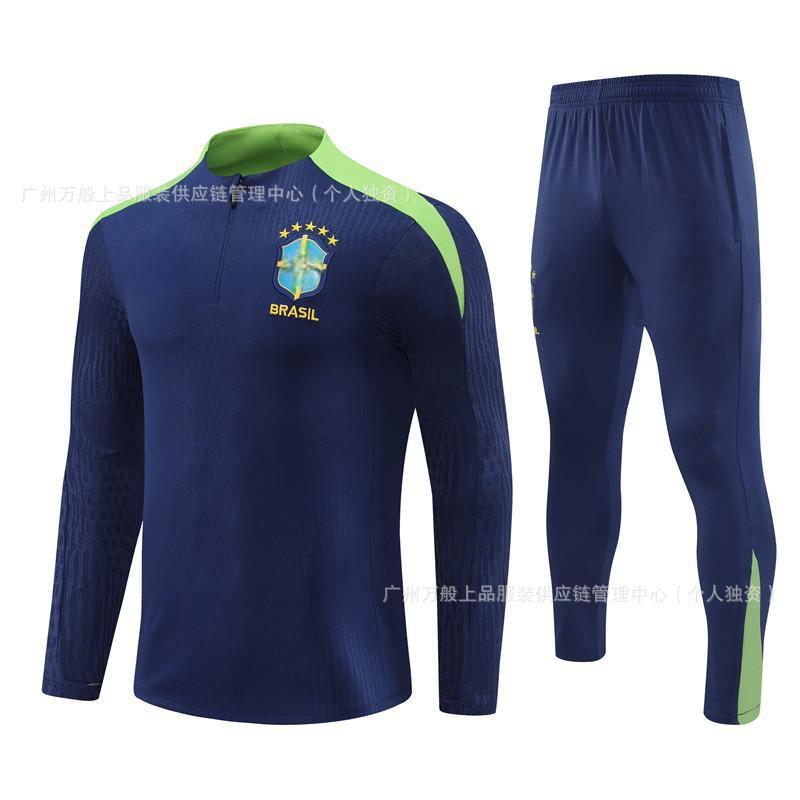 Brasilien Nationalmannschaft 2026-2027 Jubiläumsausgabe Langarm Fußball Trainingsshirt Herren Damen Jugend