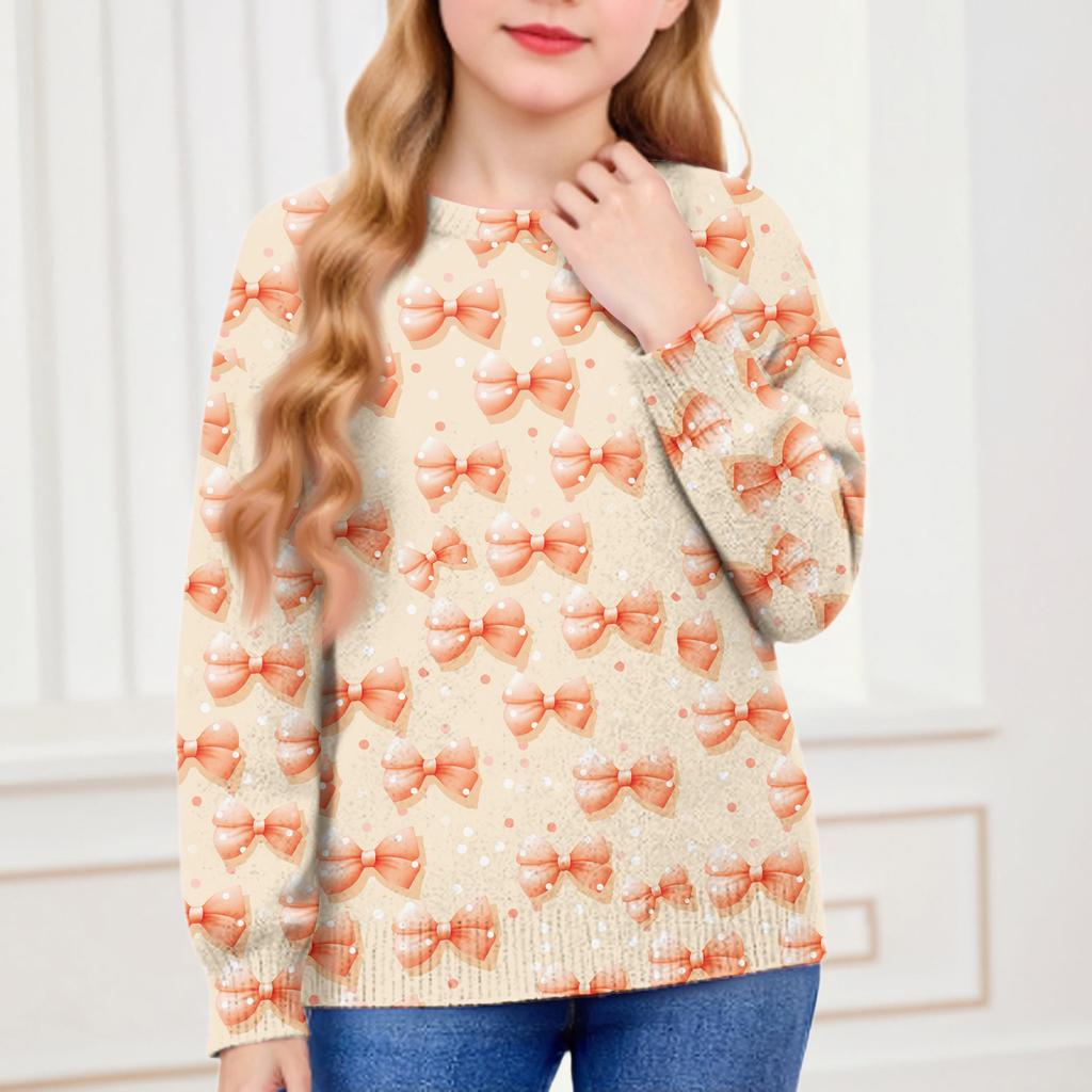 Sweatshirts For Children Boys And Girls Knit Sweater Cute Shirt Fall Crewneck Pullover Tops