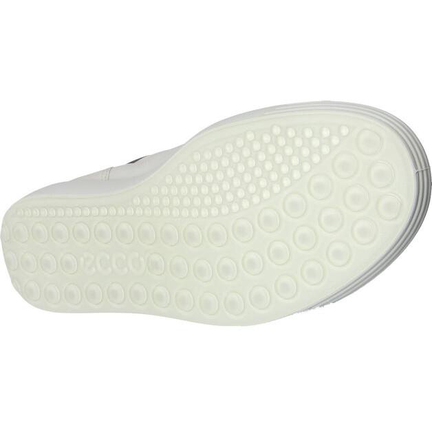Women's Ecco Soft Easy Slip Low Premium-leather White