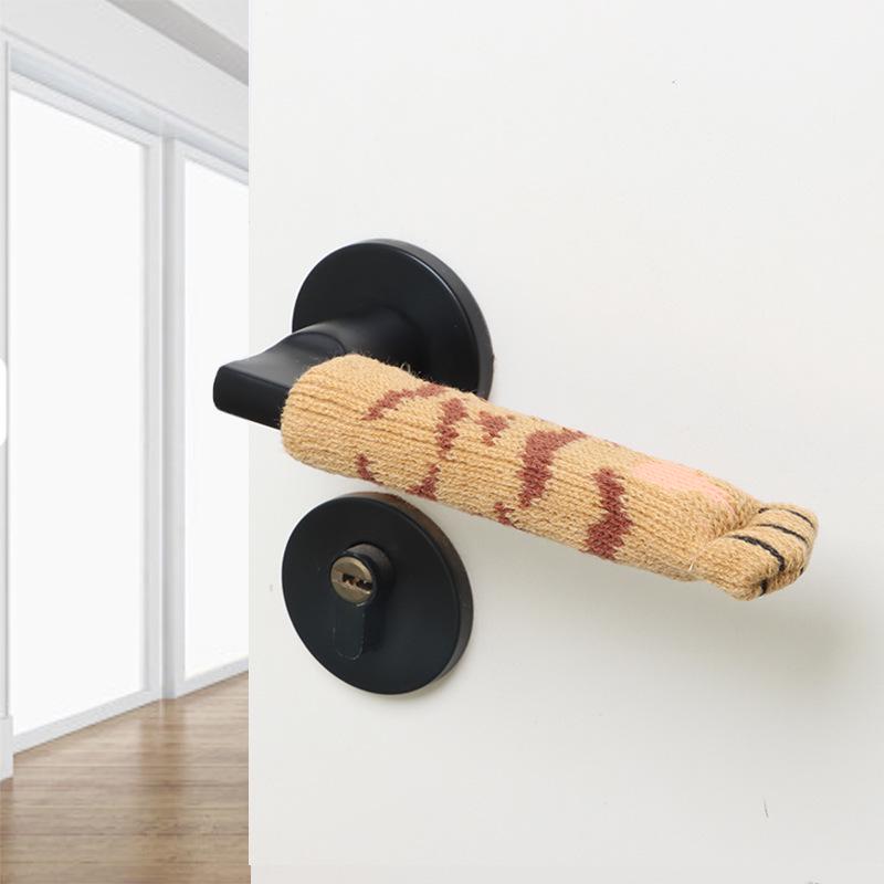 Knitted Thickened Anti-Collision Door Handle Cover for Winter