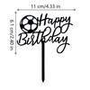 Soccer Ball Goal Player Figurine Cake Toppers Football Cake Decoration For Men Boy Birthday Party Sport Soccer Theme supplies