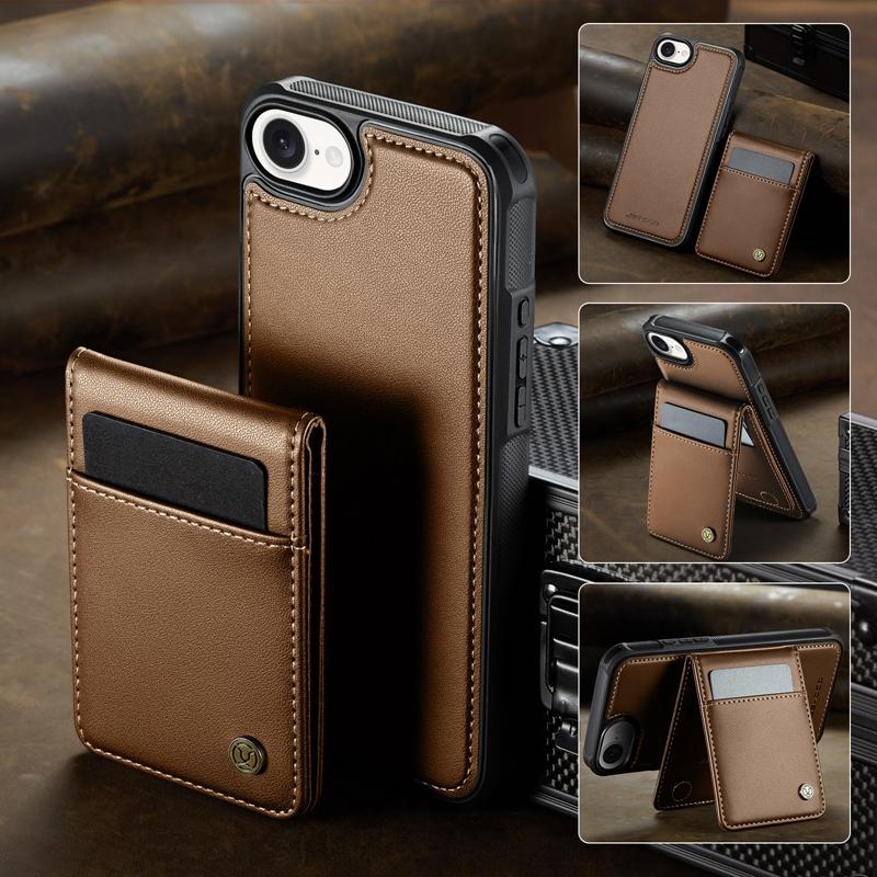 Wireless Charge Detachable Wallet Phone Case Cover for iPhone 17E/17 Air/17 Promax, for iPhone 16E/15/14 Card Holder Case