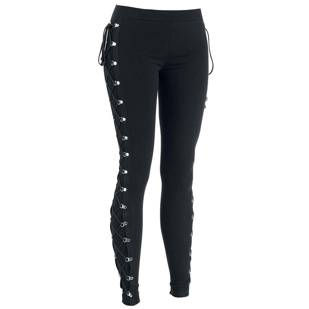 Women Fashion Bandage Pants Fitness Sports Skinny Leggings Slim Pants
