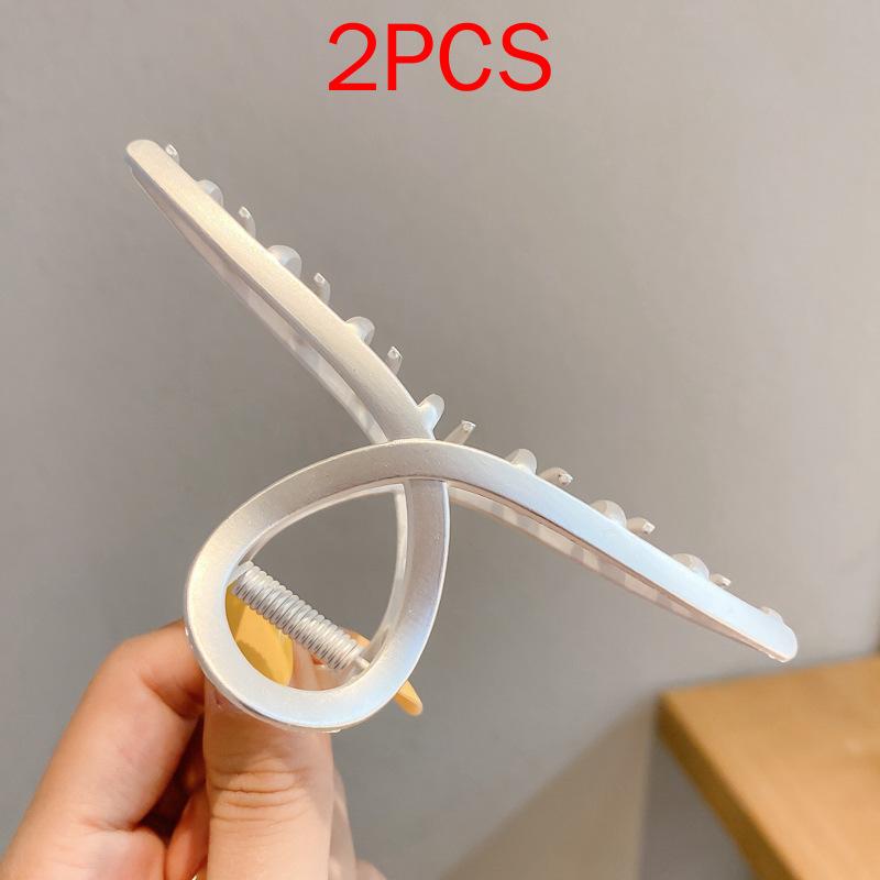 (87 Styles) 2pcs/ Set New Large Jelly Color Hair Clip Acrylic Hair Claw Shark Clamp For Women Girls Fashion Summer Updo Headwear Hair Accessories