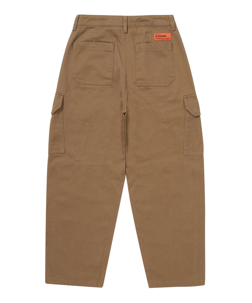 Syupeodeulai W Cargo Barrel Pants Camel