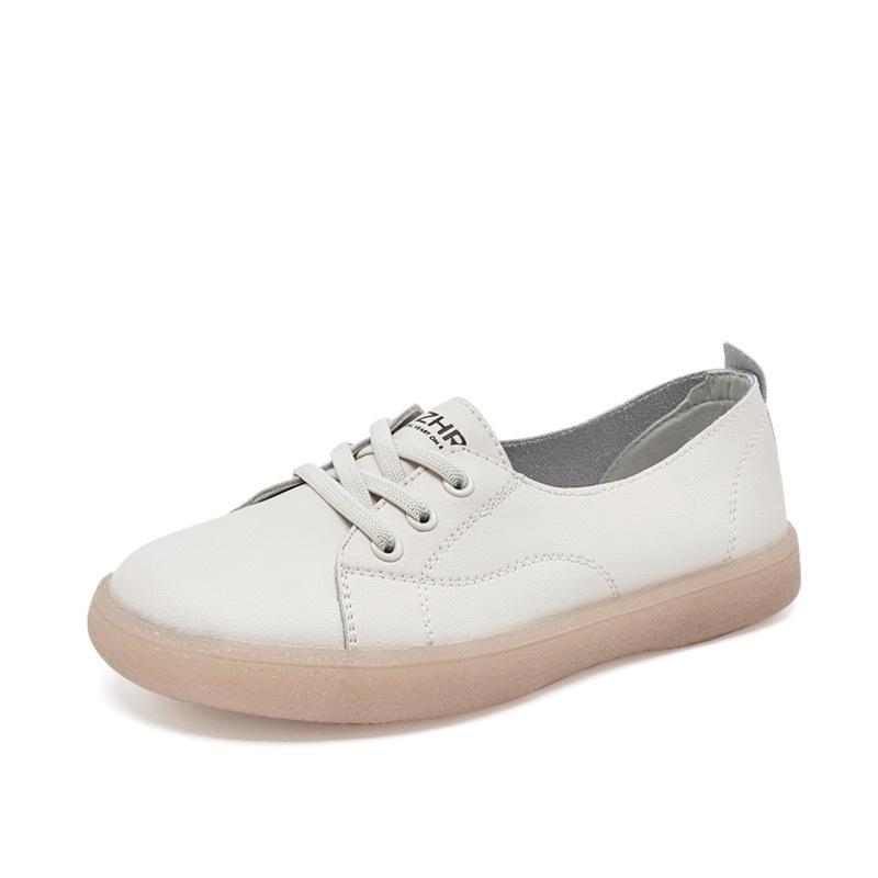 ZHR Women's 2023 Lightweight White Casual Flat Shoes - Trendy, Versatile, Jelly Bottom