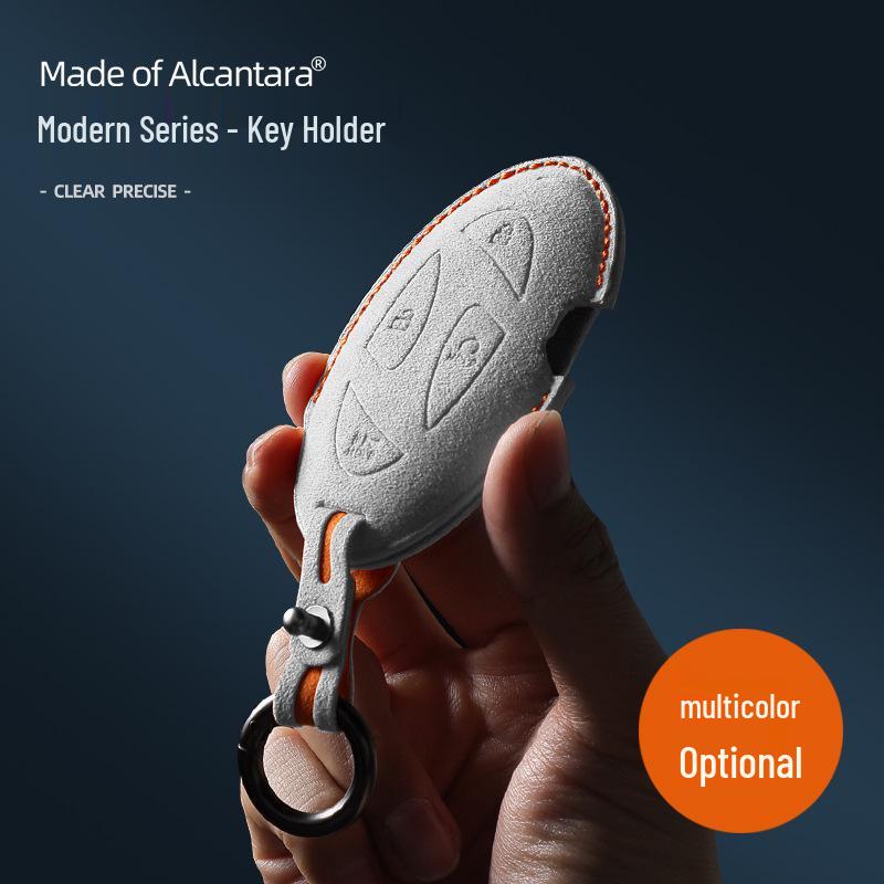 Hyundai Korea 3D Alcantara Suede Key Cover - Car Remote Pouch