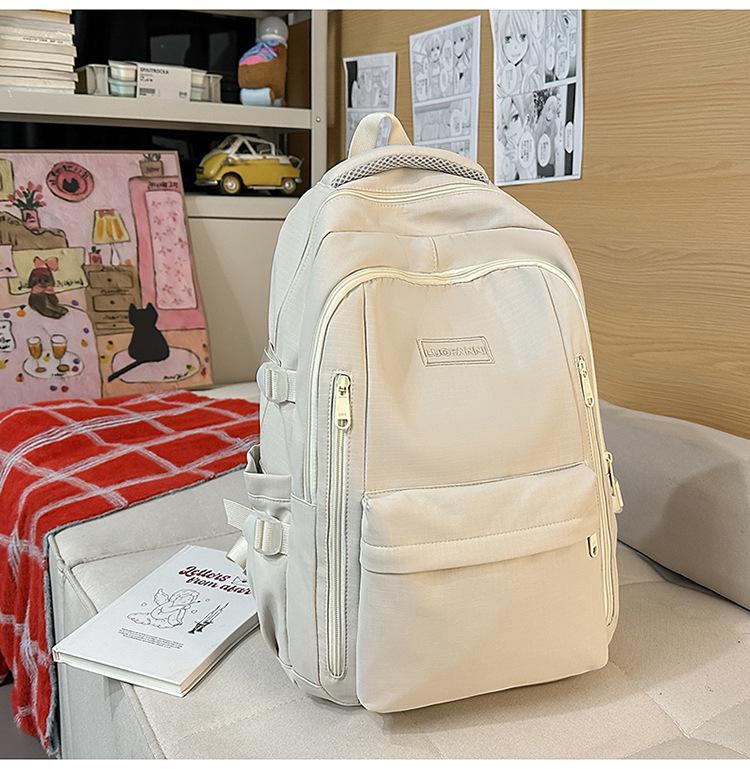 Schoolbag New Leisure Travel Backpack Stylish Simple Backpack College Style Female Junior High School Student College Student School Bag