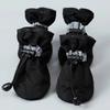 4Pcs Anti-Slip Pet Dog Shoes Anti-Scratch Waterproof Anti-slip Rain Boots Thick Grip Does Not Fall Off Dog Booties for Puppy