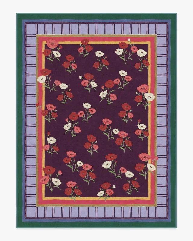 

Ковер Iris Apfel Protea Forest Green для гостиной, цветочная эстетика, витиеватый готический домашний декор, ковер, противоскользящий моющийся коврик для пола 40x60cm
