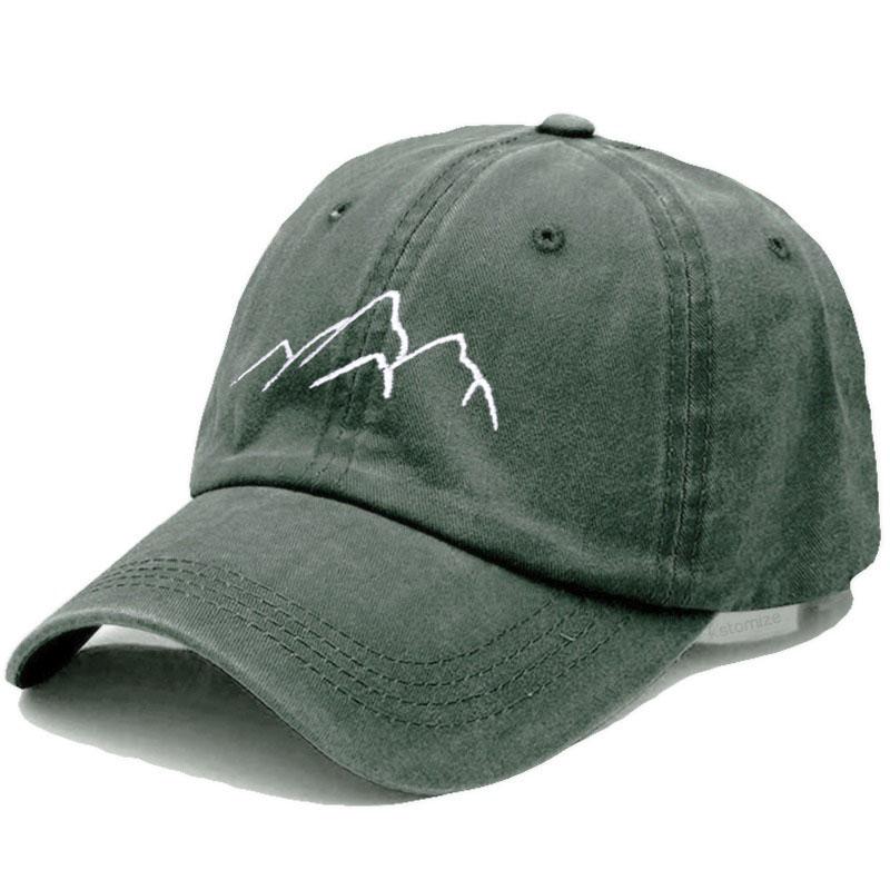 Baseball Cap For Men Women Soft Washed Cotton Mountain Range Embroidery Dad Hats Fashion Outdoor Sports Golf Caps Dropshipping