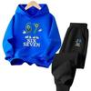 Children's Cartoon Print Sportswear Set: Hoodie & Casual Fashion Trend