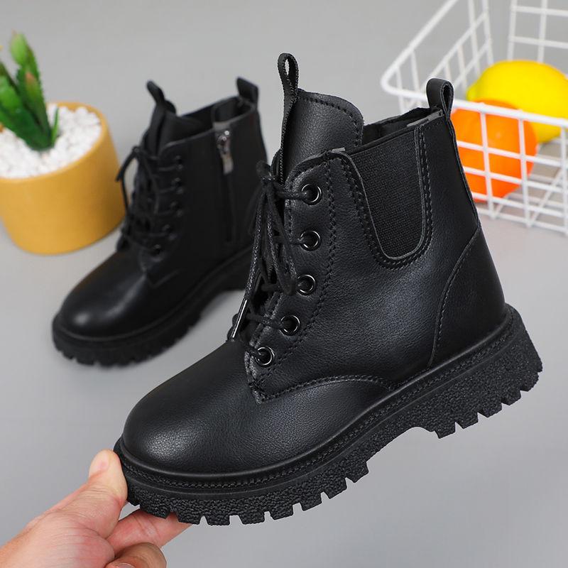 

Минималистичные Боевые Ботинки на Шнуровке Женские 4,5 см Толстый Каблук Платформа Женские Ботинки Британский Стиль Толстая Подошва Увеличение Роста Повседневные Ботинки 27