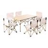 ZISIZ Aluminum Alloy Roll-up Picnic Table & Chair Set