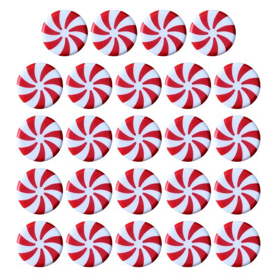 10/20/24Pcs Cabinet Door Knob Cover Christmas Peppermint Candy Drawer Closet Dresser Wardrobe Door Pull