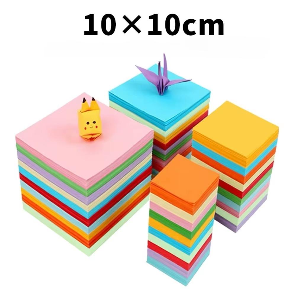 100 ks čtvercového origami papíru jednobarevný oboustranný skládací 20x20cm papír s 8mm oky pro děti ruční výroba DIY scrapbooking řemesla