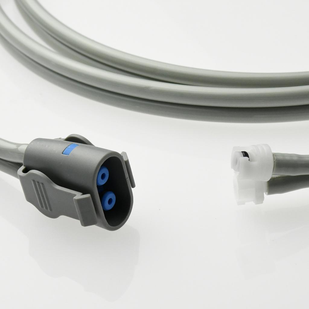 Kompatibel mit GE PRO, Dinamap Serie, usw., NIBP Manschettenverlängerungsschlauch mit Anschluss, Doppelrohr-Verlängerungsadapter, Blutdruckmesszubehör