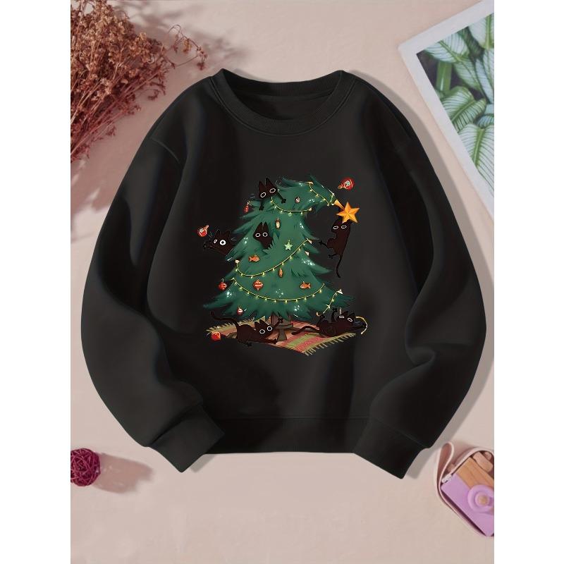 European sizes New Kids  Round Neck Sweatshirt Casual Trendy Fashion Printed Top 110