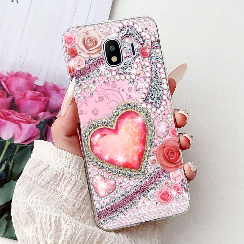 For Galaxy J4 2018 Case SM-J400F Fashion Painted Cover Soft Silicone Phone Case For Samsung Galaxy J4 2018 Fundas Capa Bags